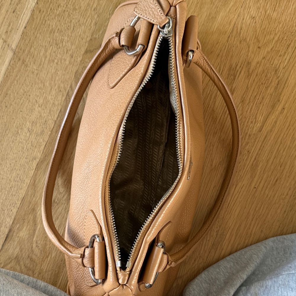 Prada Light Brown Leather Shoulder Bag - Picture 3 of 3